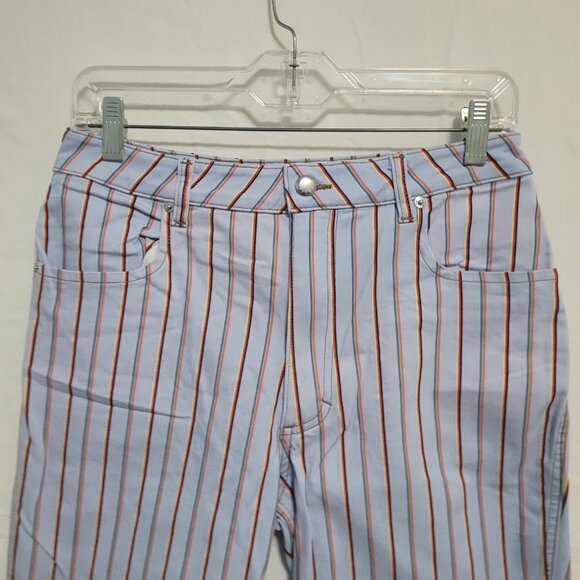 Eckhaus Latta Blue Striped Pants Size 29 - Picture 2 of 9